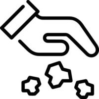 Hand icon symbol image illustration vector