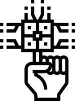 Hand icon symbol image illustration vector