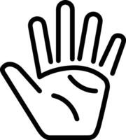 Hand icon symbol image illustration vector
