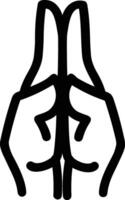 Hand icon symbol image illustration vector