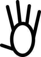Hand icon symbol image illustration vector