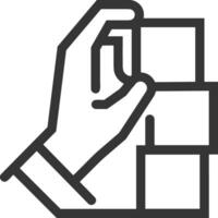 Hand icon symbol image illustration vector