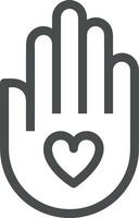 Hand icon symbol image illustration vector