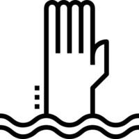 Hand icon symbol image illustration vector
