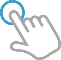 Hand icon symbol image illustration vector