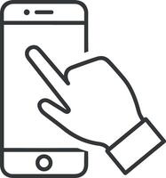 Hand icon symbol image illustration vector