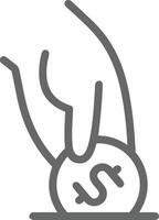 Hand icon symbol image illustration vector