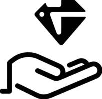 Hand icon symbol image illustration vector