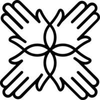 Hand icon symbol image illustration vector