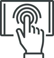 Hand icon symbol image illustration vector