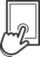 Hand icon symbol image illustration vector
