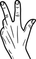 Hand icon symbol image illustration vector