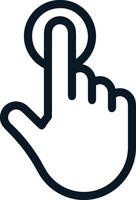 Hand icon symbol image illustration vector