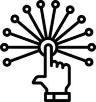 Hand icon symbol image illustration vector