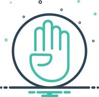 Hand icon symbol image illustration vector