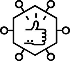 Hand icon symbol image illustration vector