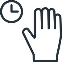 Hand icon symbol image illustration vector