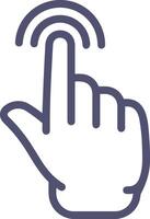 Hand icon symbol image illustration vector