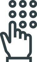Hand icon symbol image illustration vector