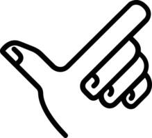 Hand icon symbol image illustration vector