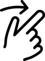Hand icon symbol image illustration vector