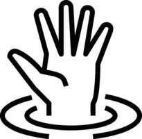 Hand icon symbol image illustration vector