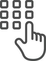 Hand icon symbol image illustration vector