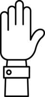 Hand icon symbol image illustration vector