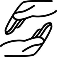 Hand icon symbol image illustration vector