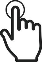 Hand icon symbol image illustration vector