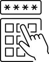 Hand icon symbol image illustration vector