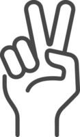 Hand icon symbol image illustration vector
