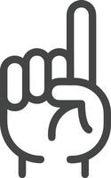 Hand icon symbol image illustration vector