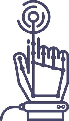 Hand icon symbol image illustration