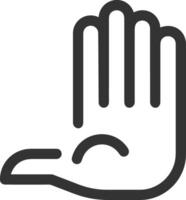 Hand icon symbol image illustration vector