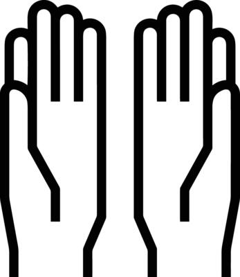 Hand icon symbol image illustration