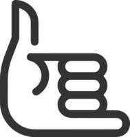 Hand icon symbol image illustration vector