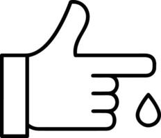 Hand icon symbol image illustration vector