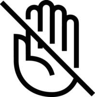 Hand icon symbol image illustration vector
