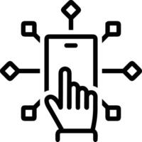 Hand icon symbol image illustration vector