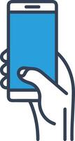 Hand icon symbol image illustration vector