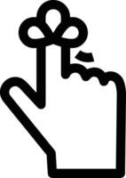Hand icon symbol image illustration vector