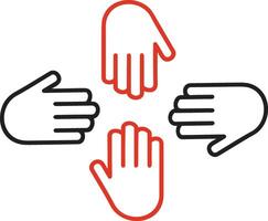 Hand icon symbol image illustration vector