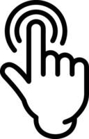Hand icon symbol image illustration vector