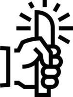 Hand icon symbol image illustration vector