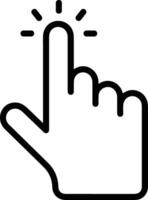 Hand icon symbol image illustration vector