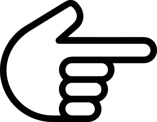Hand icon symbol image illustration