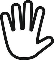 Hand icon symbol image illustration vector