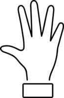 Hand icon symbol image illustration vector