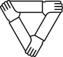 Hand icon symbol image illustration vector